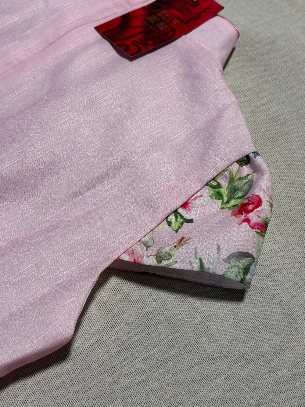 Girls Pink Floral Qipao Dress Size Youth 16